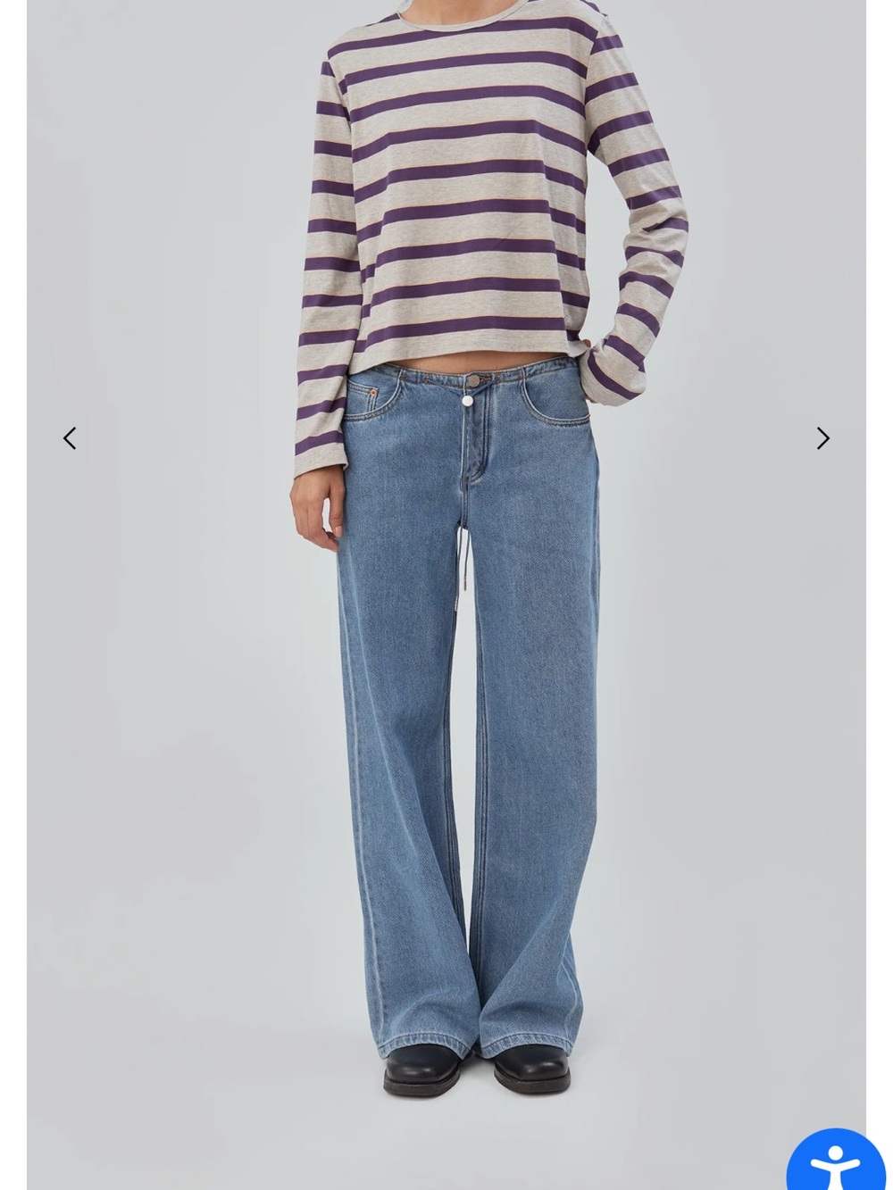 Still Here Cool Jean Wide Leg Jeans in Blue Like New size 22